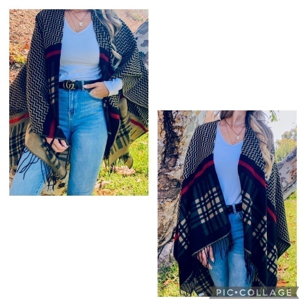 Warm n Cozy Ruana Wrap - Picture 5 of 6